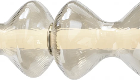 Подвесной светильник ST Luce Spine SL6136.243.01 золото/коньячный LED 1*28W 3000K (220V, на тросе)