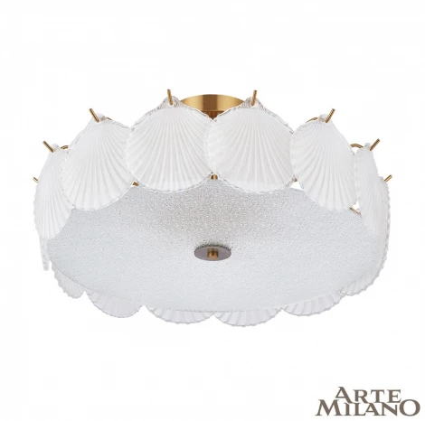 Потолочная люстра на штанге Arte Milano Rim 316009/D500 BS (220V, круглые, ракушка)