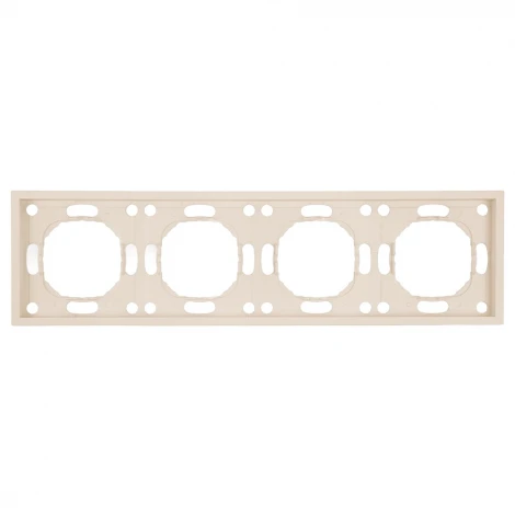 Рамка на 4 поста (кашемир, soft touch) Stekker Эмили 49913