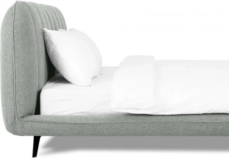 Кровать Amsterdam ОГОГО (арт.751172), (Велюр/Серый)