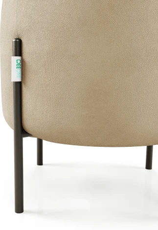 Маленькая радость Пуф круглый на ножках, бежевый D1 furniture арт.AAA41674003