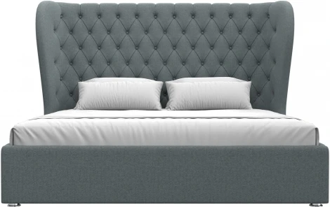 Кровать интерьерная Далия 180 (Серый/Рогожка) Лига Диванов арт.123078