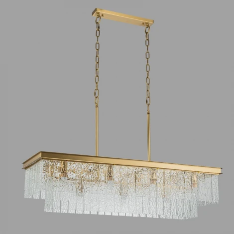 Подвесная люстра Belfast Harland 6308-10C BR CL (220V, на цепи)