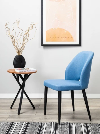 Стул R-Home Ledger Голуб Эко Чёрн 41012300Э_ГолубЧёрн