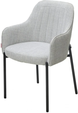 Стул M-City WILSON Daly-11 светло-серый, ткань / черный каркас