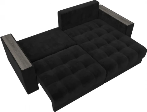 Диван угловой с декором Лига-049 НПБ Лига Диванов (Велюр) арт.128460