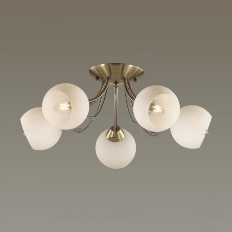 Люстра потолочная Tula 5265/5C античная латунь E14 5*40W