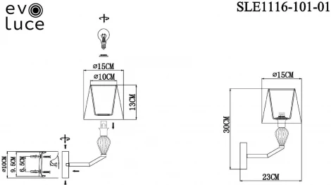 Бра Balnea SLE1116-101-01 Evoluce