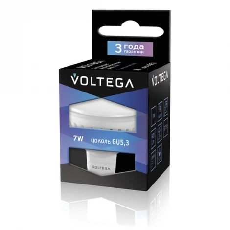 Лампочка светодиодная GU5.3 7W 220V 4000K Voltega 4697