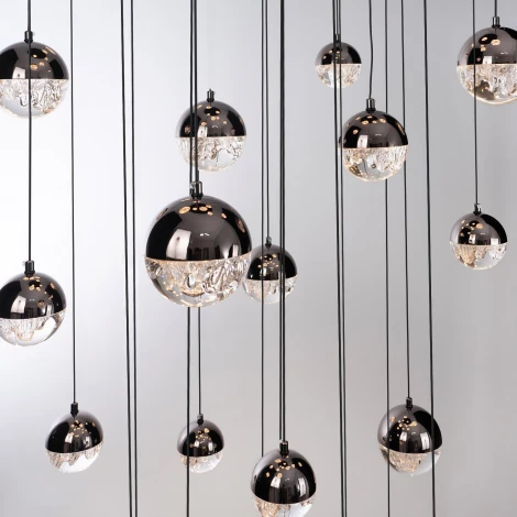 Подвесной светильник светодиодный с пультом с регулировкой цветовой температуры Modelux MODELUX ML.2408.30 BK