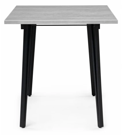 Стол раскладной Woodville Денвер Лофт 120 25 мм бетон / черный матовый 506944