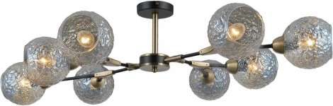 Потолочная люстра на штанге ILLUMICO IL0253-8CSQ-79 BK AB (220V)