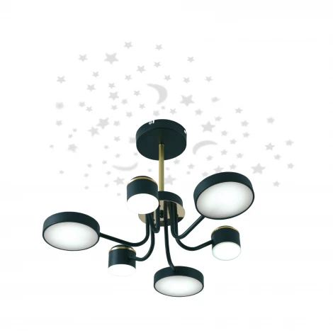 Потолочная люстра на штанге светодиодная с ДУ Ritter Notte 51633 4