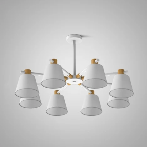 Потолочная люстра на штанге Natura A White 8 ImperiumLoft Naturaaw01 (177988-26) (220V)