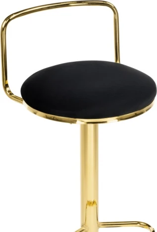 Барный стул Woodville Lusia black / gold