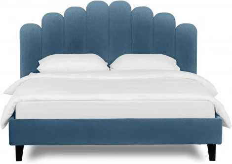 Кровать Queen II Sharlotta L 1600 ОГОГО (арт.577101), (Ткань/Голубой)