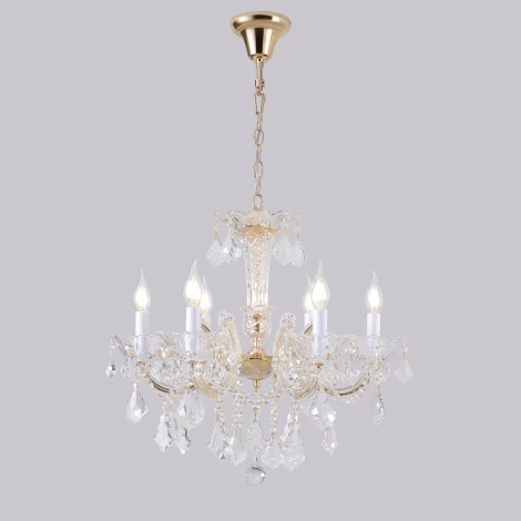 Подвесная люстра Crystal Lux CRISTELLE SP6 GOLD