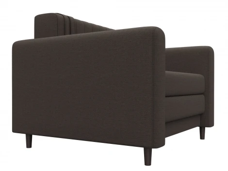 Кресло Лига-070 (ЛДСП,Брус,Фанера/Дерево/Рогожка/Коричневый) Лига Диванов 132543