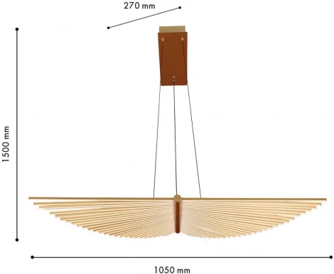Подвесная люстра Favourite Vingar 4380-2P (LED, 220V, на проводе)