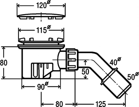 Сифон для поддона Viega Tempoplex 364786