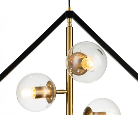 Люстра подвесная Faccetta V000106 (13005/A/4P Black) (220V, на проводе, шар)