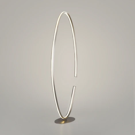 Торшер Eurosvet Gap 80415/1 сатин-никель (LED, 220V, кольцо)