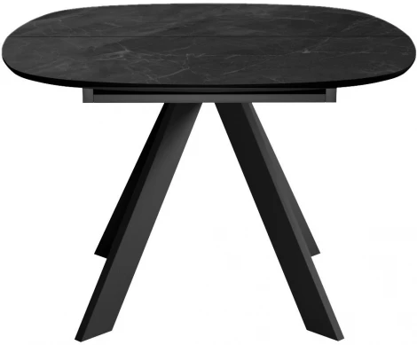 Стол DikLine BK100 Керамика Черный мрамор/подстолье черное/опоры черные арт.00-00072823