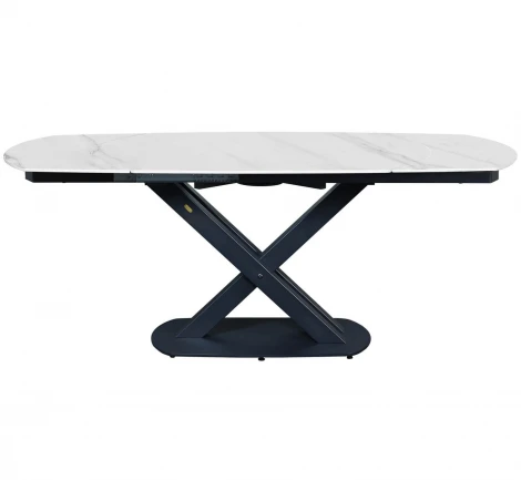 Стол раскладной Sheffilton SHT-T75 Белый мрамор/черный 4830351302