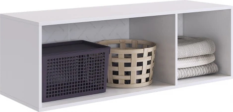 Зефир Антресоль трехдверная 119.01 Mebelson (ЛДСП,ПВХ,МДФ/Светлое дерево,Белый) арт.UL.119-M.103.01.3262