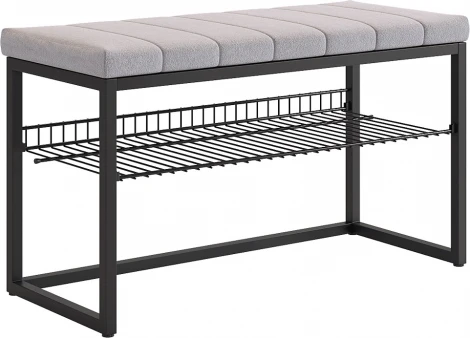 Обувница Классная 2 Mebelson (Металл,Ткань/Черный,Оникс) арт.172220,3328