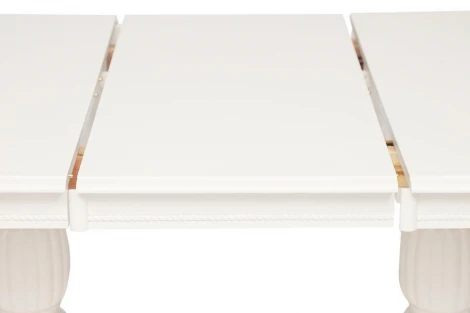 Стол обеденный LORENZO (Лоренцо) pure white (402) (дерево гевея/мдф)