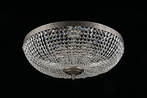 Потолочная люстра на штанге хрустальная Helcia APL.756.17.10