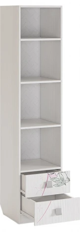 Фэнтези Шкаф комбинированный (с ящ. 1-створчатый), цвет белый рамух Mebelson (арт.MDF-02.1747)