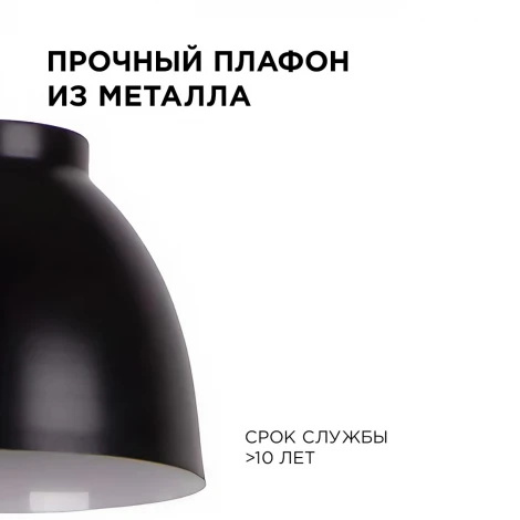 Подвесной светильник 3хЕ14 мах 40Вт металл черный (1114/3) Apeyron 16-65