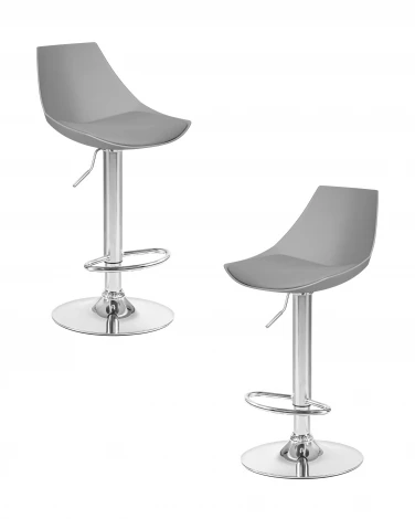Набор 2 шт Стул барный DOBRIN ROCKY (серый) D0000000000000013172