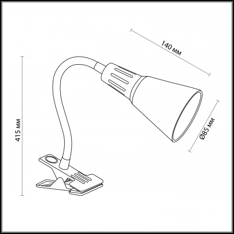 Интерьерная настольная лампа Odeon Light Mosko 3385/1WA
