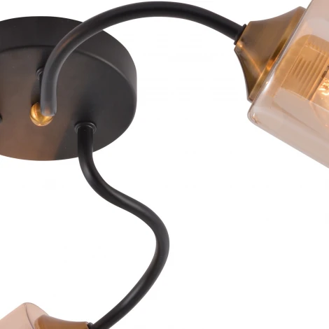 Потолочная люстра Reluce 01608-0.3-03 BK+BRASS (220V)