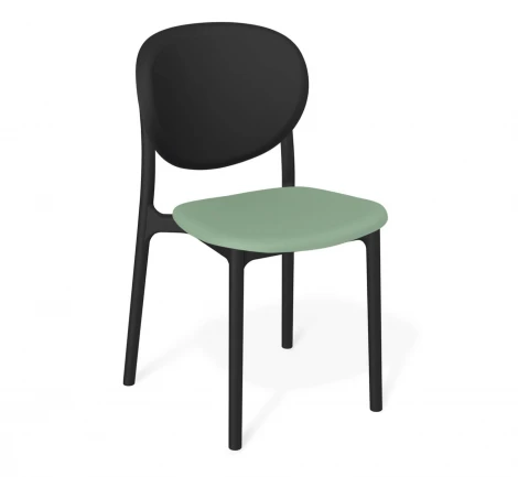 Стул Sheffilton SHT-S180 черный/нежно-мятный/черный 4179116629