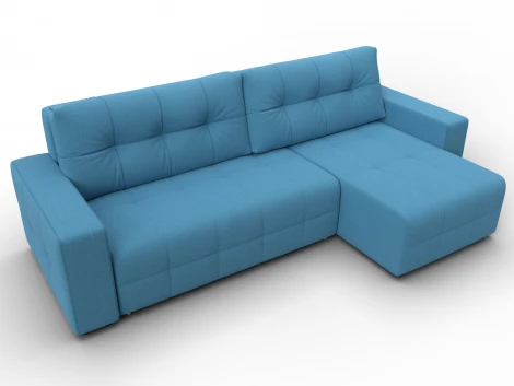 Диван угловой Лига-122 угол универсальный (ДСП,Брус,Рогожка/Голубой) Лига Диванов 137600