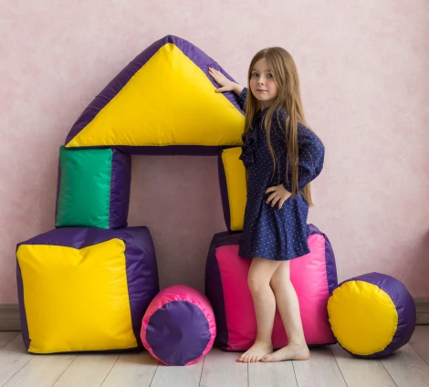 Набор Детских Пуфиков Dreambag Волшебная Геометрия Оксфорд 22171