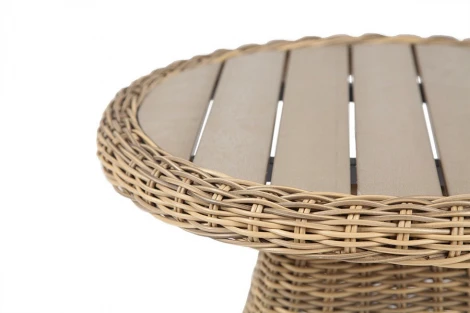 "Равенна" кофейный стол из искусственного ротанга, цвет соломенный 4SIS арт.УТ-00000535