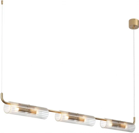 Подвесной светильник Lumion Toronto 6560/6 золотой/прозрачный/металл/стекло G9 6*20W 220V (на проводе)