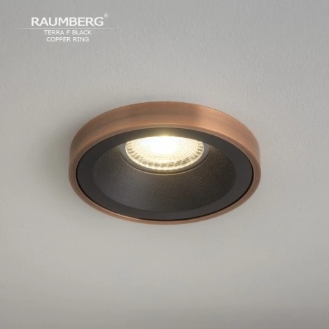 Встраиваемый светильник Raumberg Terra F TerraFBk\Copper Black\Copper
