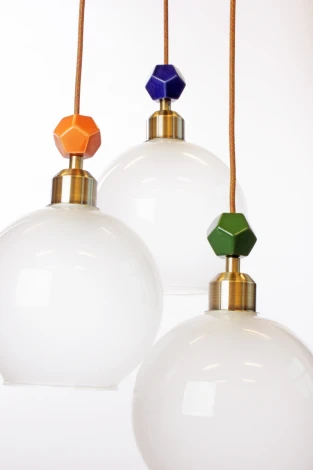 Подвесной светильник 33 ИДЕИ PND05AB03.01AB33.13WH.K03 (220V, на проводе, шарики, круглые)