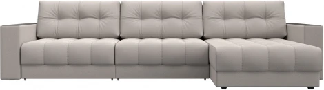 Диван угловой с декором Лига-049 НПБ Лонг Лига Диванов (Замша) арт.128514