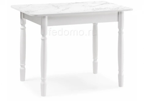 Стол Woodville Зедонг сабия / белые точёнки 459660