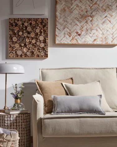 Журнальный стол La Forma (ex Julia Grup) Necoco (Белый/ Манго,Дерево)