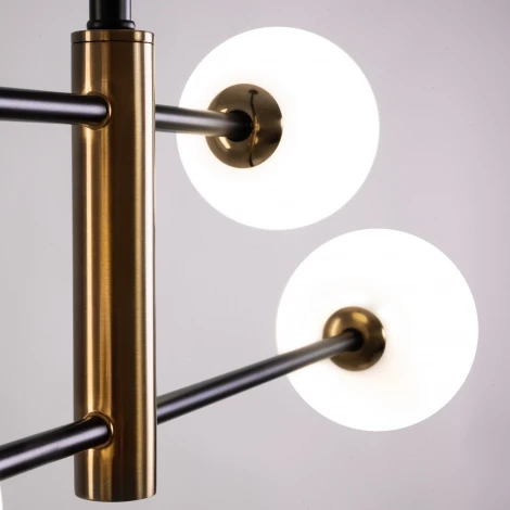 Потолочная люстра ярусная на штанге Freya Sphirity FR5376CL-04B (220V, шарики)