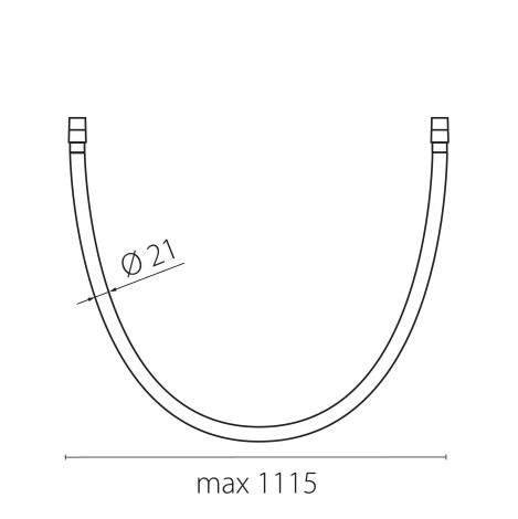 Трековый светильник низковольтный светодиодный Lightstar Due Hermes 270647 48V гибкий 10W черный 4000K 1m