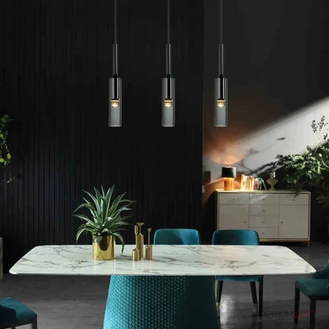 Подвесной светильник Night Gray By ImperiumLoft Night01 (220V, на проводе, круглые)